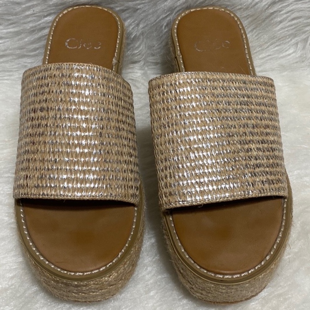 Cle’e Julie Platform Sandals Wedge Heels